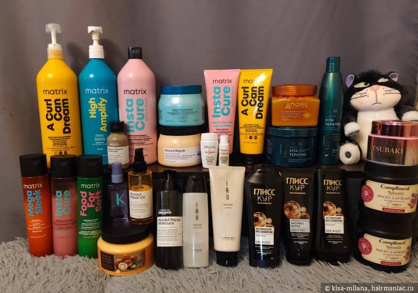 Фото: Вся моя косметика для полотна волос