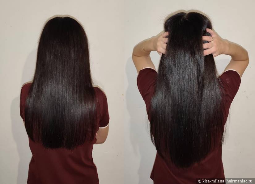 Фото: Действие моей косметики на полотно волос
