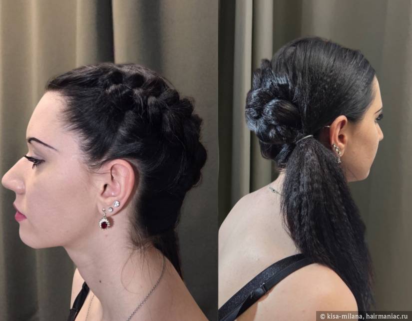 Фото: Вариант укладки длинных волос, кадр 2