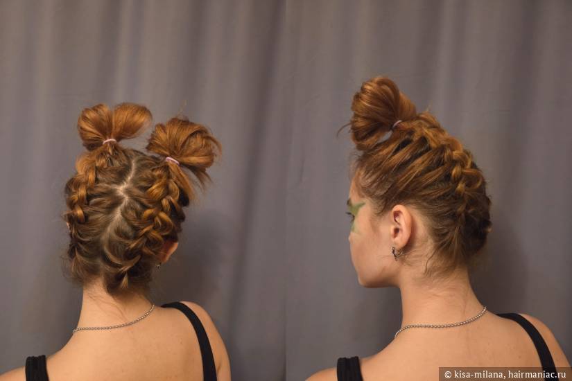 Фото: Прическа с плетением