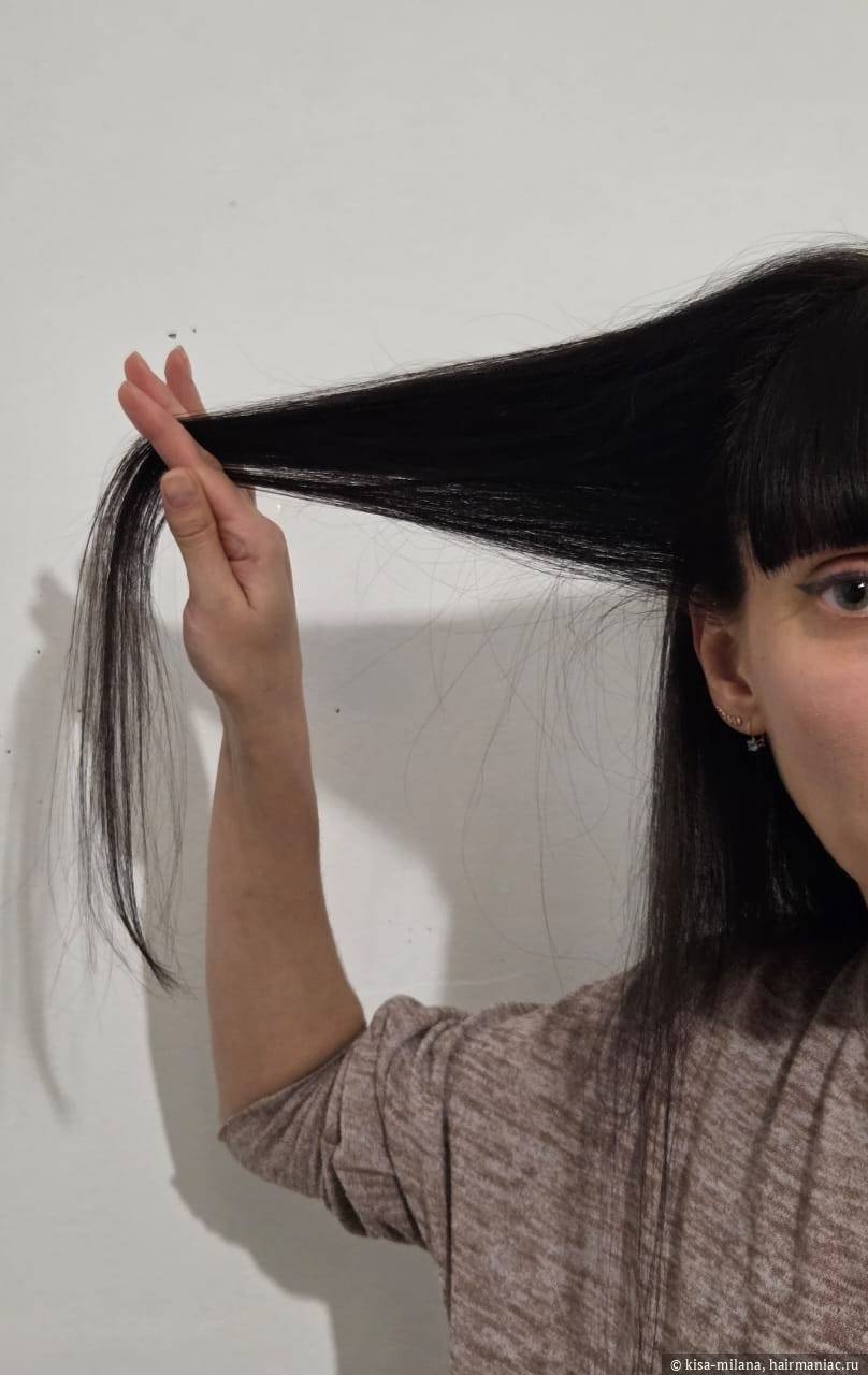 Фото: Густота боковых прядей около 15-18 см, остальное 