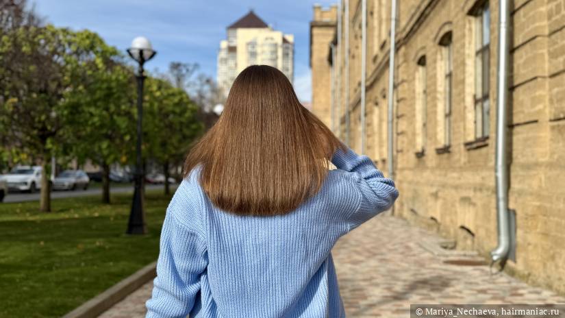 Фото: Волосы только что высушены феном Ionix One 2