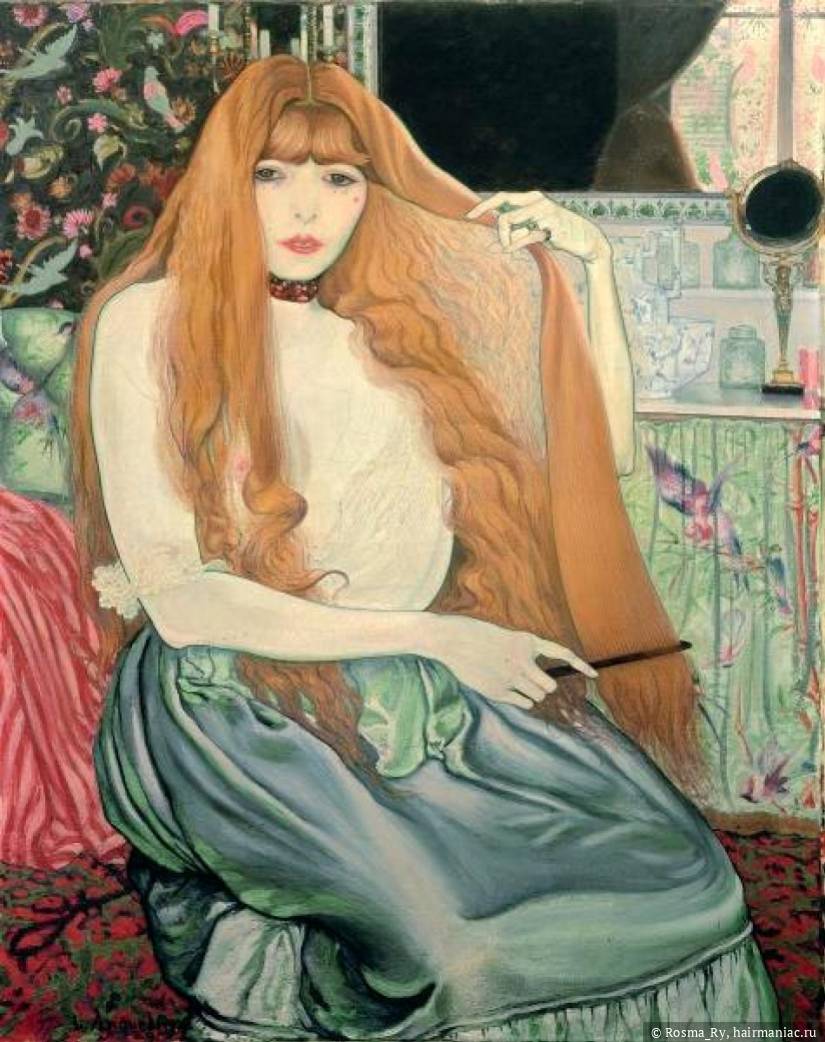 Louis Anquetin, Woman combing her hair Фото: Louis Anquetin, Woman combing her hair