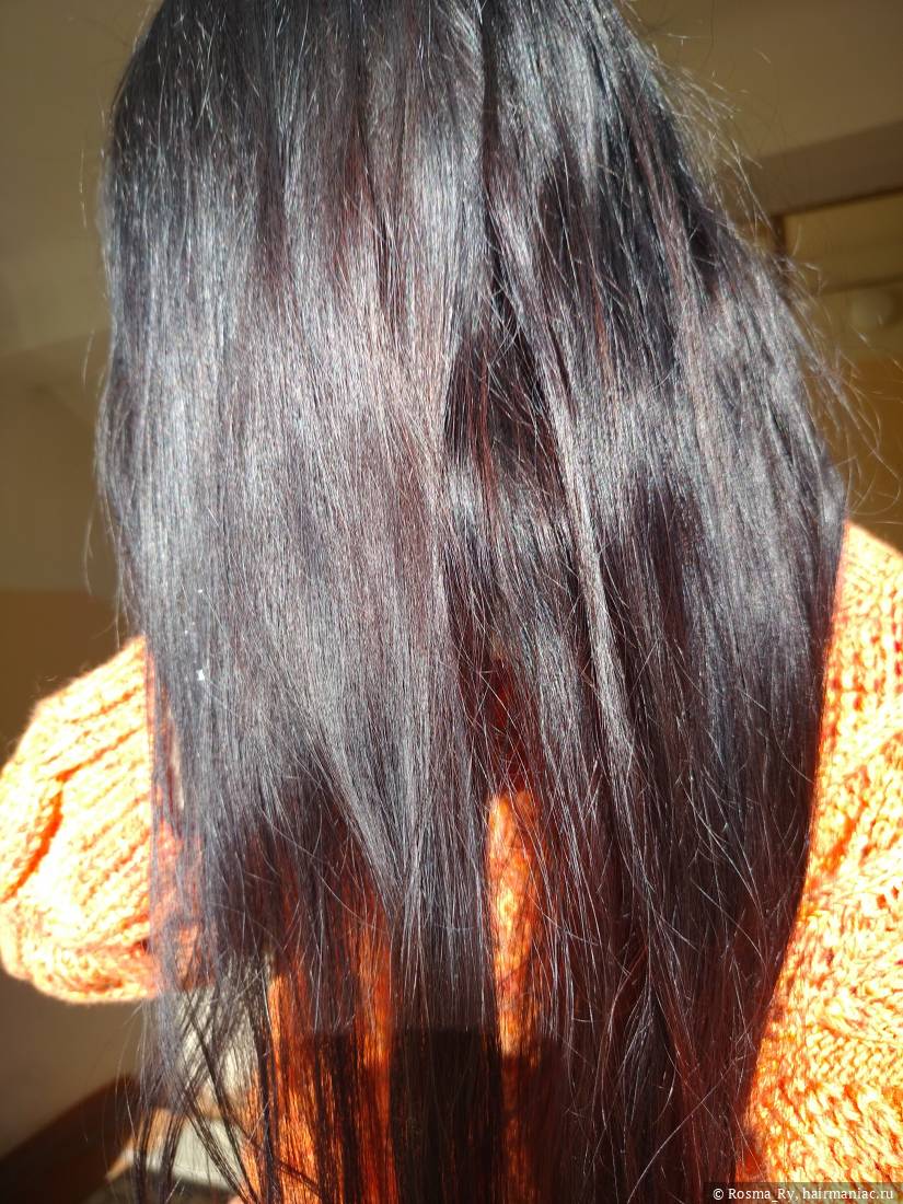 Фото: Волосы после шампуня и ухода Glow Mania