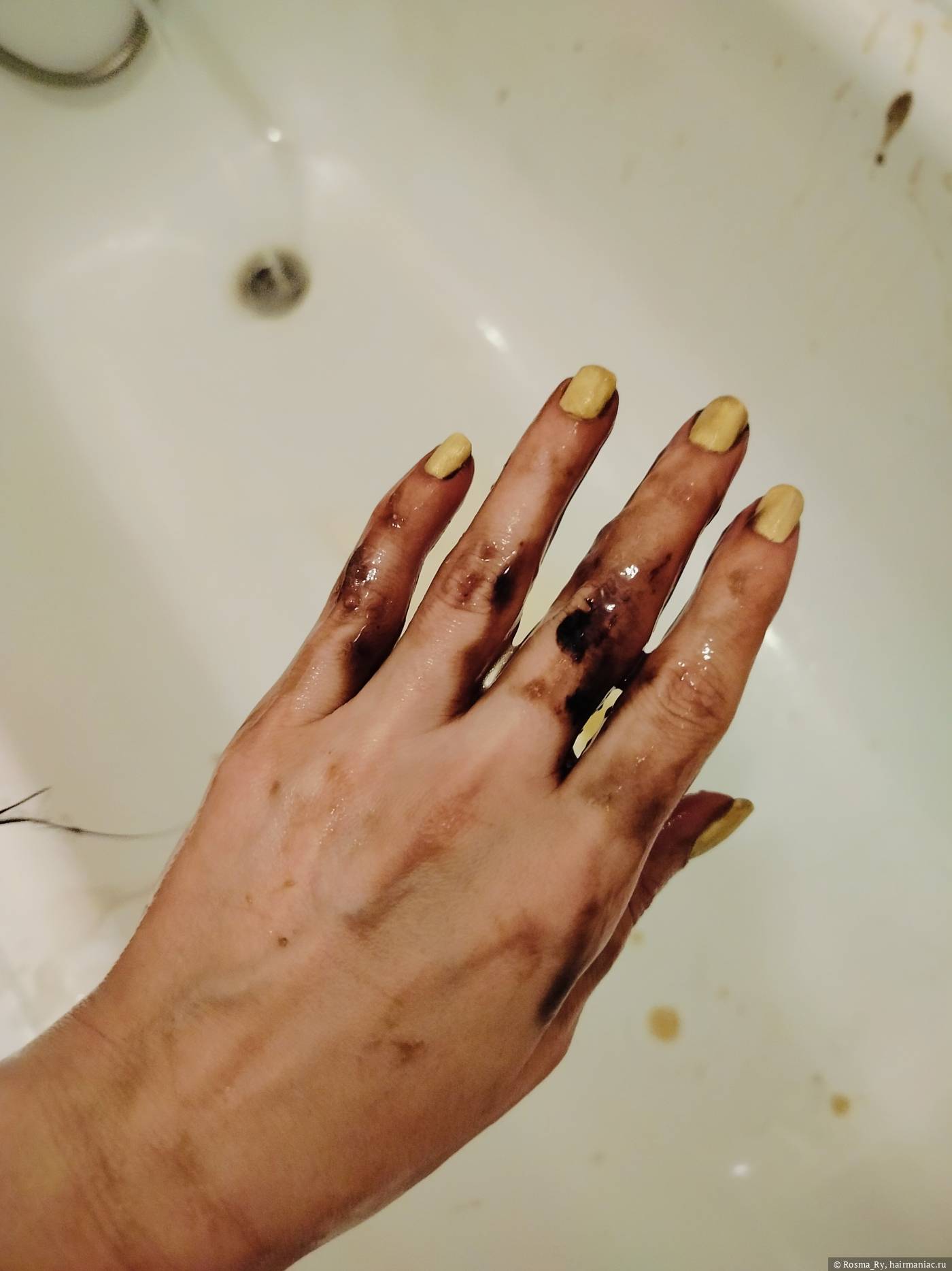 Фото: Lakme Teknia Cocoa Brown при окрашивании