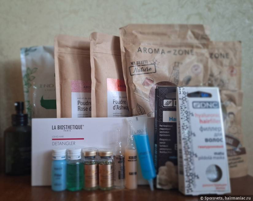 Фото: Масло Vieso, травы, ампулы, шелк и филлер DNC