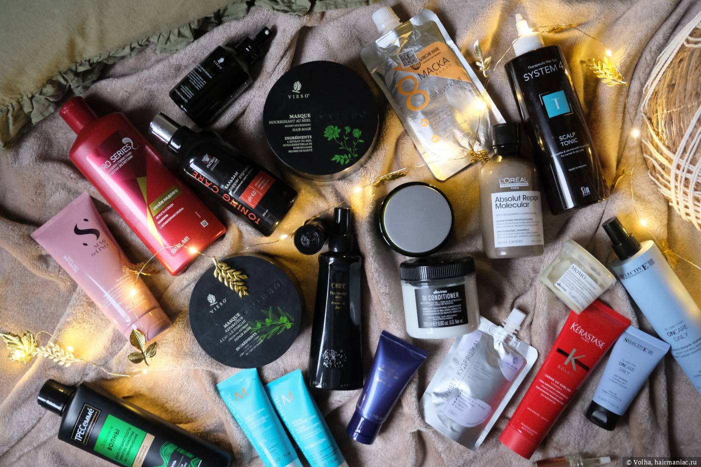 Фото: Все запасы косметики для волос в начале зимнего марафона