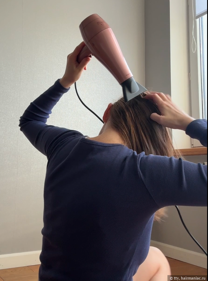 Фото: Сушка массы волос