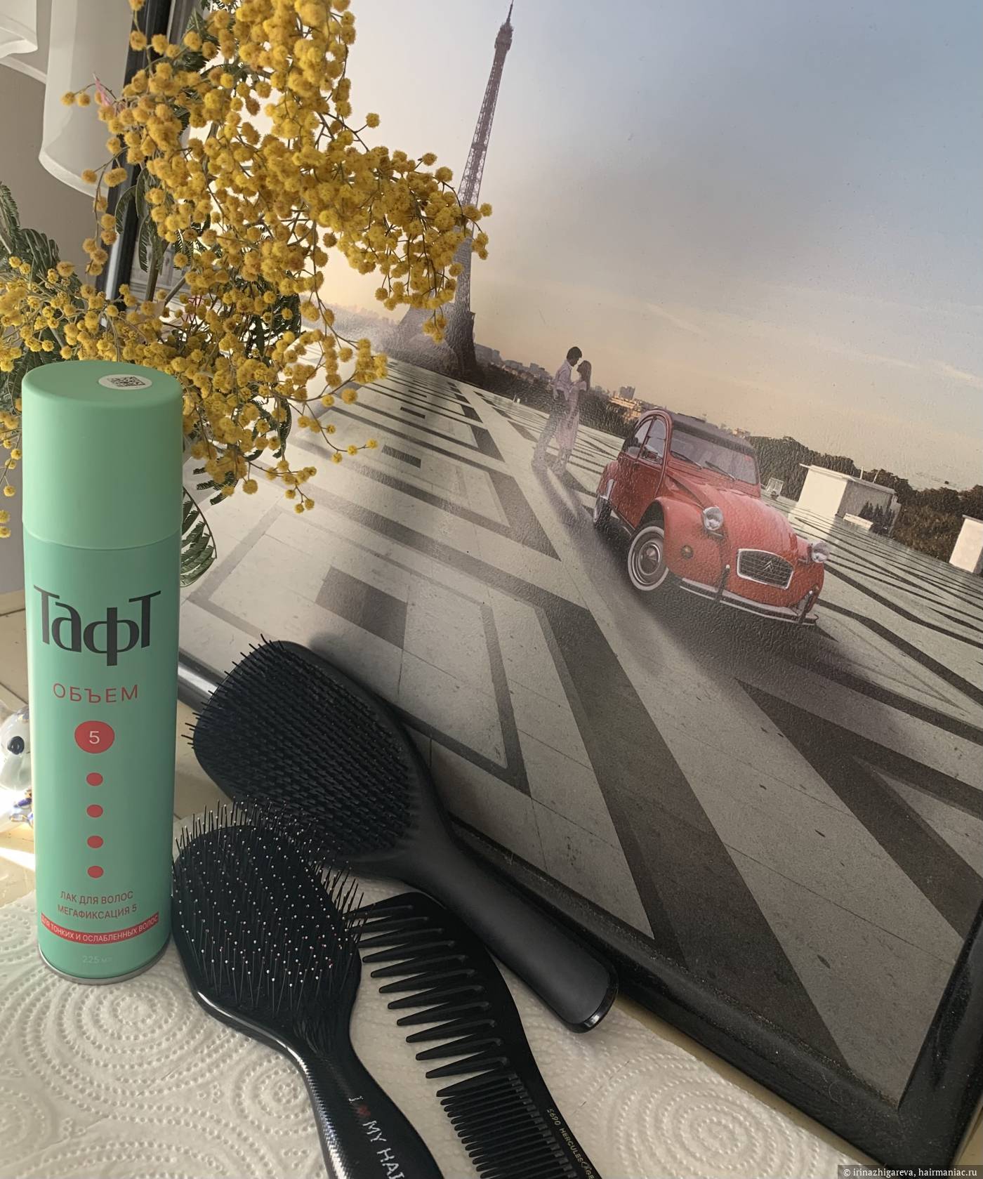 Фото: Лак для волос и расчески