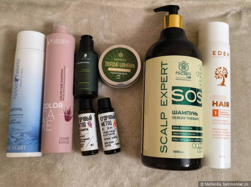 Фото: Шампуни