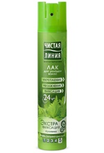 Чистая Линия Лак для укладки волос Экстрафиксация