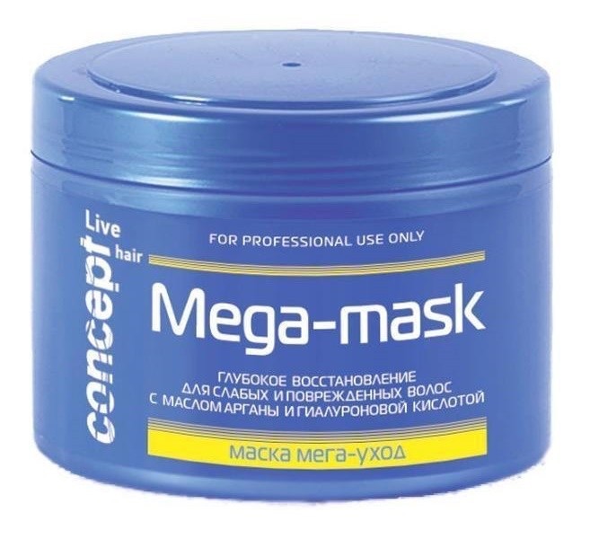 Маска МЕГА-Уход для слабых и поврежденных волос Concept mega-mask ...